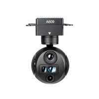 A609R Ultra-Compact Lightest Triple-Sensor 3-Axis EO/IR & LRF Gimbal Camera