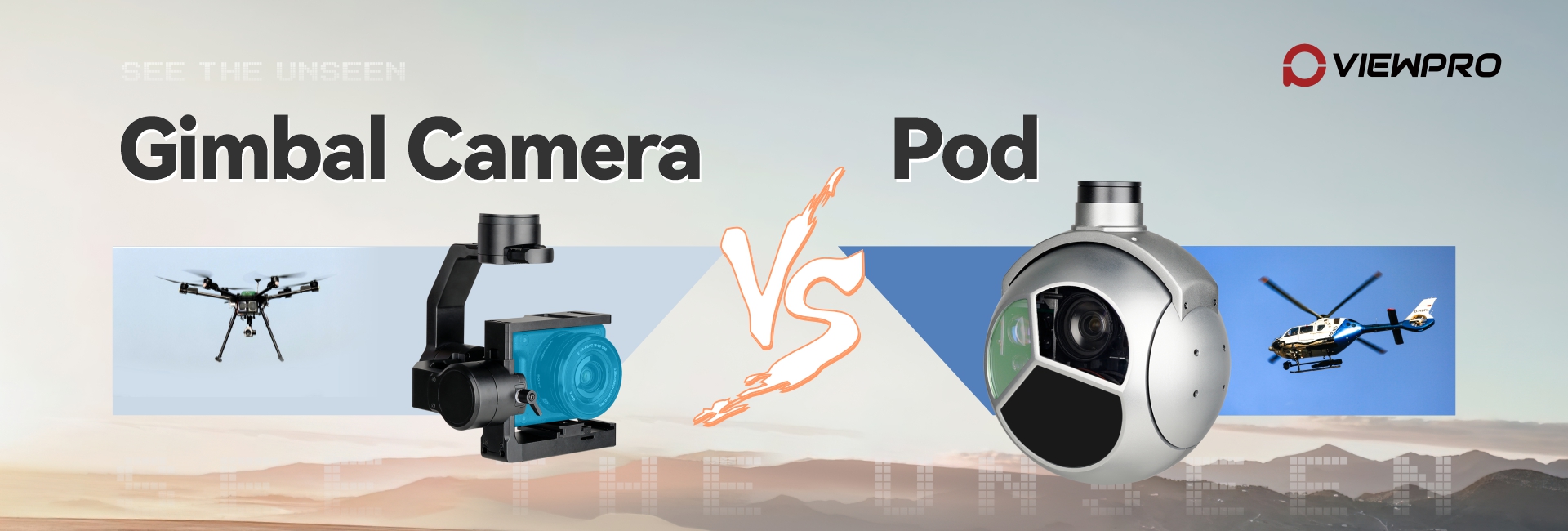 What are the Differences Between Gimbal Camera and Pod?